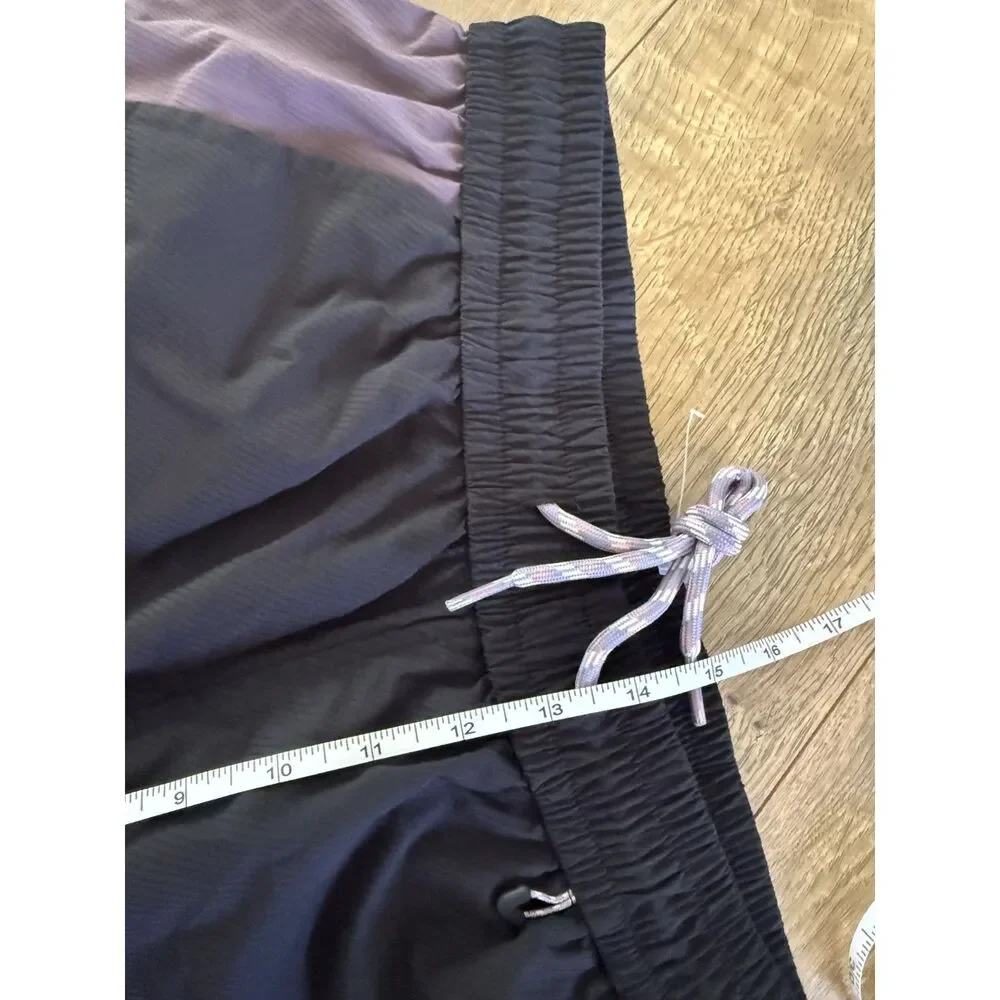 GONGGAR SLATELINE L NWOT water-repell ripstop hiking shorts black purple